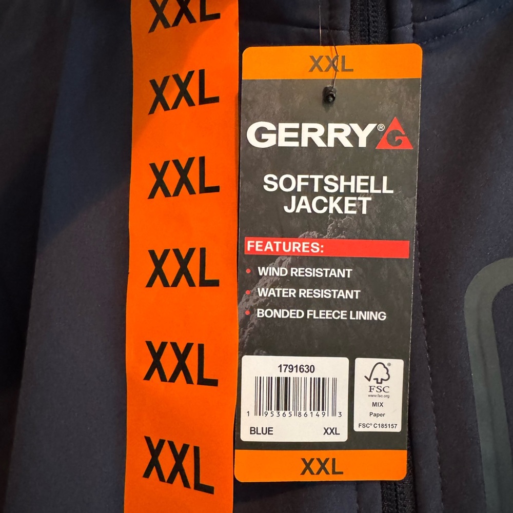 Gerry Men’s Hooded Softshell Jacket – Water & Wind Resistant Outdoor Coat - Picture 12 of 15